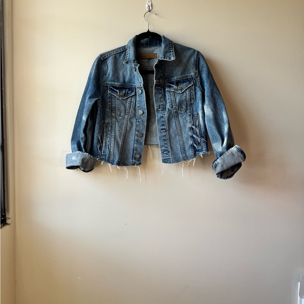GRLFRND Cropped Denim Jacket FROM REVOLVE